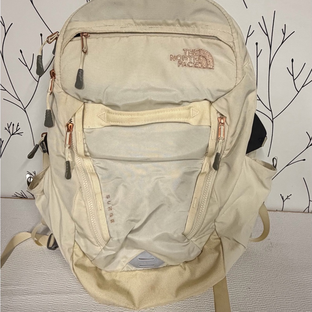 The North Face Cream and Tan Everyday Backpack